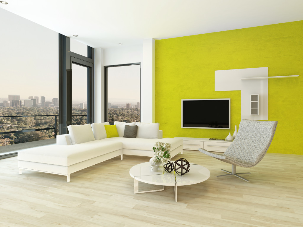 modern styled living room